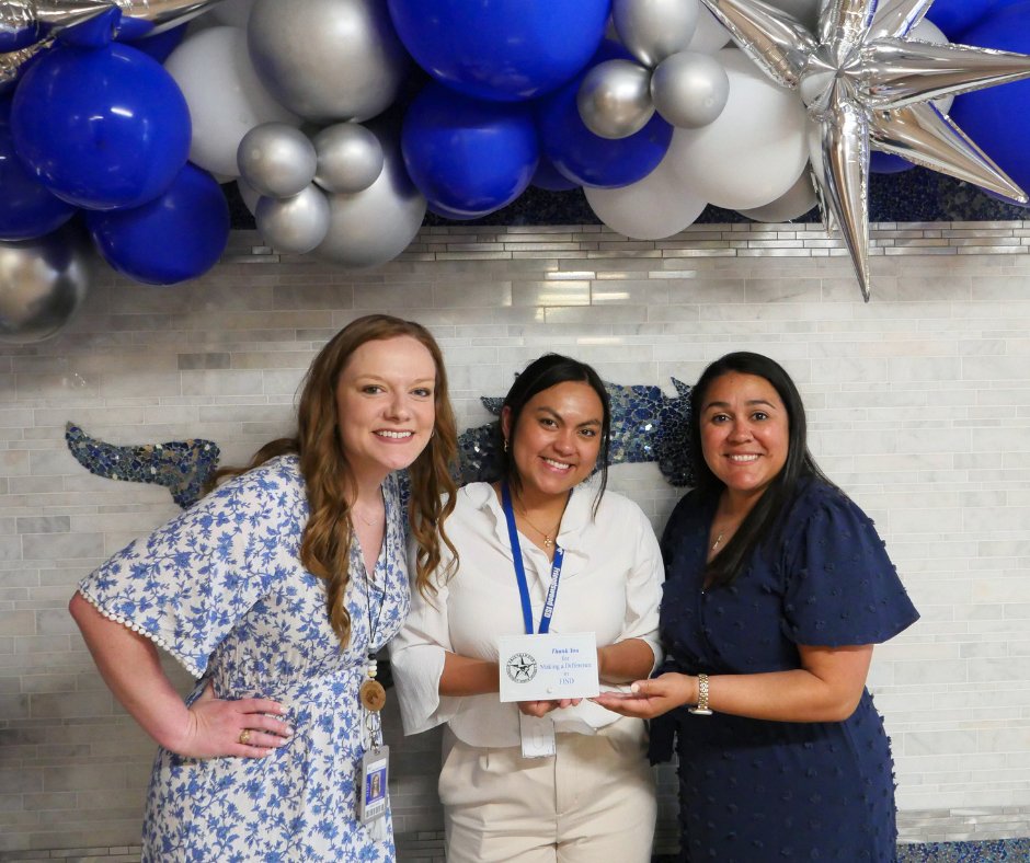✨ Honored tonight at the Making A Difference Celebration: our powerhouse FISD Education Foundation team—Ashley Adair, Cristina Garza &amp; Sofia Armintor! Your passion fuels innovation in our classrooms every day. 💙