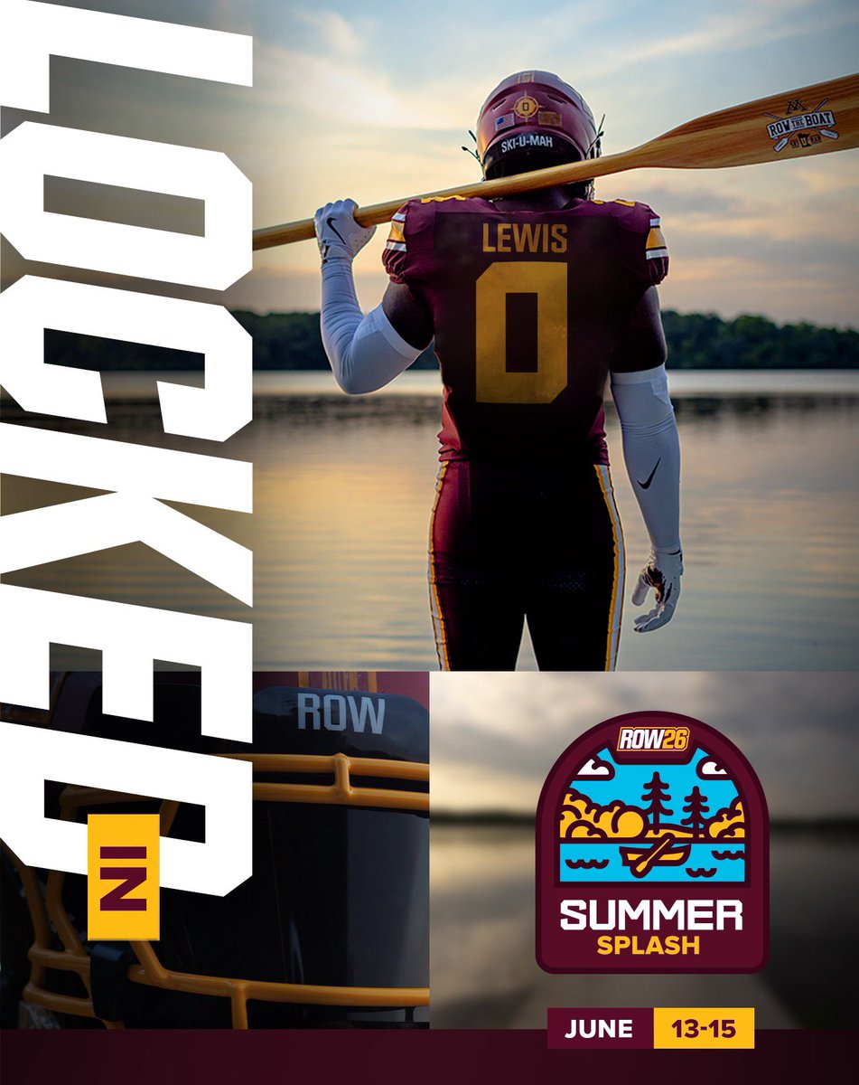 Lew32M's tweet image. Locked in an official visit with Minnesota
June 13-15 @CoachNJ_Monroe @GopherFootball