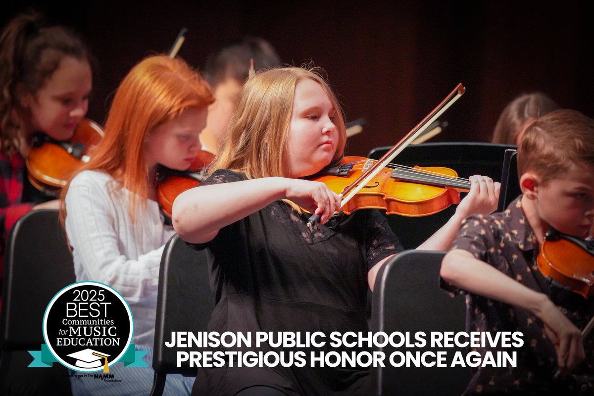 We're excited to share that JPS learned today it has been designated a 2025 Best Communities for Music Education for its outstanding support and commitment to music education! Way to go, all our music educators and to the community who supports them! #ReadytoPerform