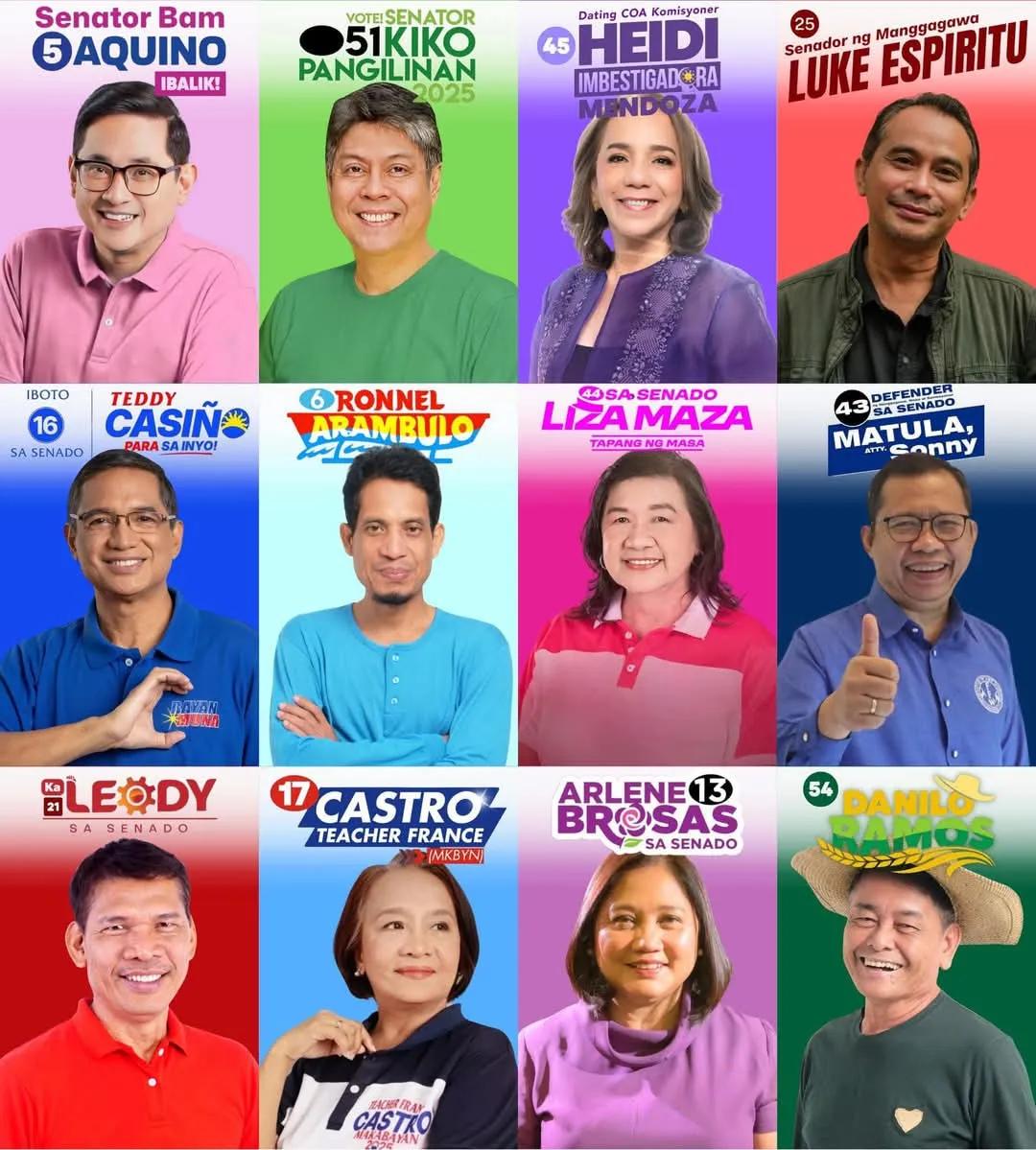 Salamat sa tagumpay nina Sen. Bam Aquino, Sen. Kiko Pangilinan,AKBAYAN-Cong. Chel Diokno, Mayor Vico, Mayor Leni. At para po sa mga hindi nakapasok, gagalingan pa po naming ipaalala sa bayan ang halaga ninyo kung nais natin ng tunay na pagbabago. Salamat Millenials/Gen Z 🩷