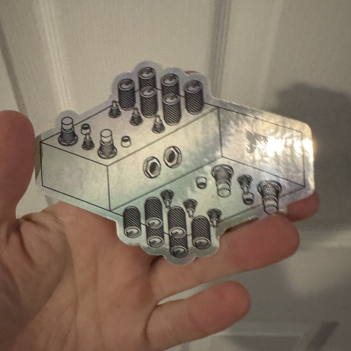 by far the coolest sticker I’ve ever gotten with a pedal thanks <a href="/chasebliss/">chase bliss</a>