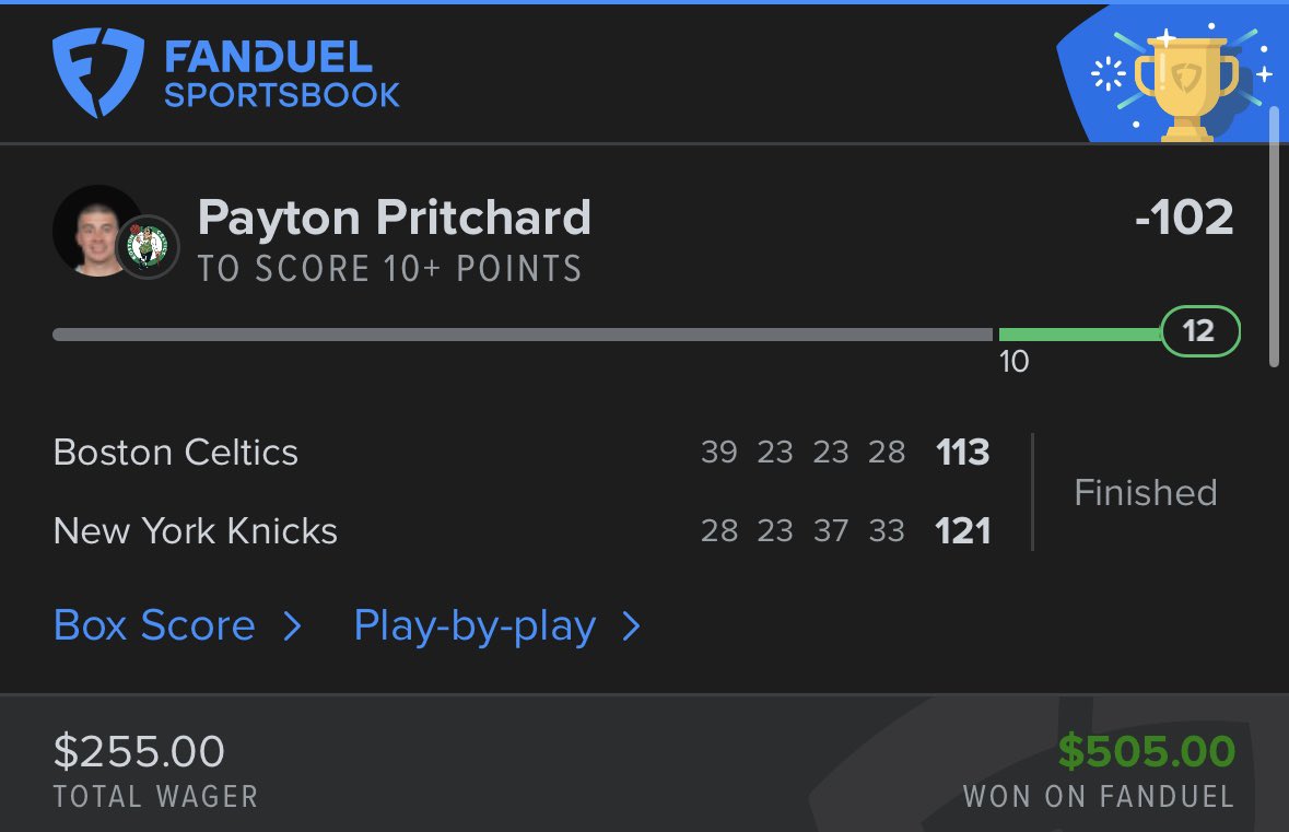 Parlay Lab (@parlaylab) on Twitter photo Posted this in the <a href="/SEVADiscord/">SEVA (Sharp, EV, Arbitrage) Betting Discord</a> earlier today
✅ Payton Prichard 10+ Points -102
$255 ==> $505
Found this play using <a href="/OddsJam/">OddsJam.com</a> as always 😎
👇🏽👇🏽👇🏽👇🏽👇🏽👇🏽👇🏽👇🏽👇🏽
parlaylab.carrd.co Posted this in the <a href="/SEVADiscord/">SEVA (Sharp, EV, Arbitrage) Betting Discord</a> earlier today
✅ Payton Prichard 10+ Points -102
$255 ==> $505
Found this play using <a href="/OddsJam/">OddsJam.com</a> as always 😎
👇🏽👇🏽👇🏽👇🏽👇🏽👇🏽👇🏽👇🏽👇🏽
parlaylab.carrd.co