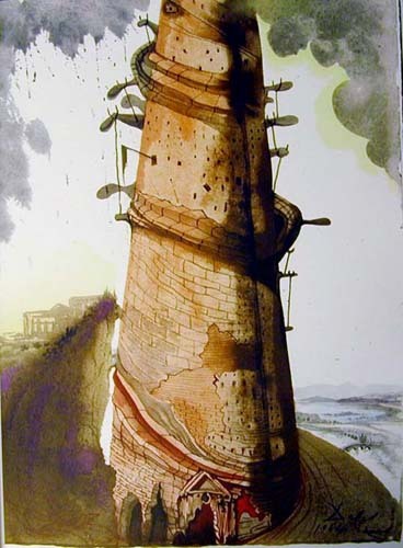 Turris Babel, 1967 #artbots #dali