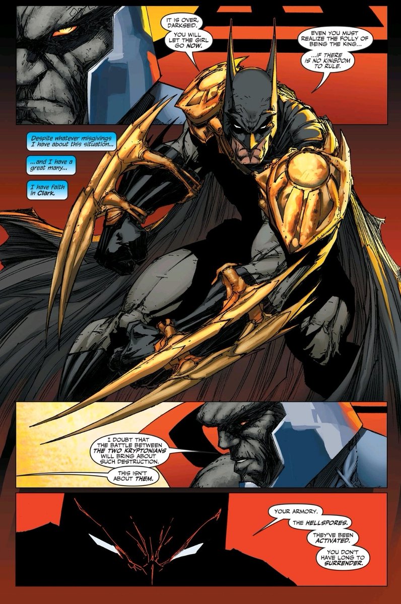 Daily Michael Turner Art (@dailyturnerart) on Twitter photo Superman/Batman #12 pg 10 (2004), colors by <a href="/PSteigerwald/">Peter Steigerwald</a> <a href="/AspenComics/">Aspen Comics</a>, letters by <a href="/RichStarkings/">🔸 Richard Starkings 🔸</a>
<a href="/DCComics/">DC Comics</a> #Batman #Superman #Supergirl #Darkseid #MichaelTurner Superman/Batman #12 pg 10 (2004), colors by <a href="/PSteigerwald/">Peter Steigerwald</a> <a href="/AspenComics/">Aspen Comics</a>, letters by <a href="/RichStarkings/">🔸 Richard Starkings 🔸</a>
<a href="/DCComics/">DC Comics</a> #Batman #Superman #Supergirl #Darkseid #MichaelTurner