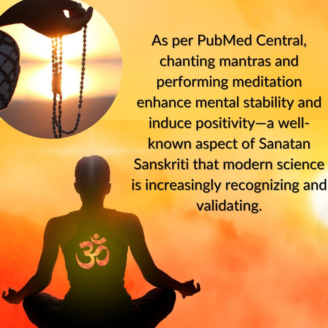 #ScienceBehindRituals
Sanatan Dharma की
Ancient Wisdom अनुसार - दिन में किसी भी कार्य की पूर्ति हेतु 9 बार प्रार्थना अवश्य करनी चाहिए, 9 बार की प्रार्थना ब्रह्मांड अवश्य स्वीकारता है
 - Sant Shri Asharamji Bapu