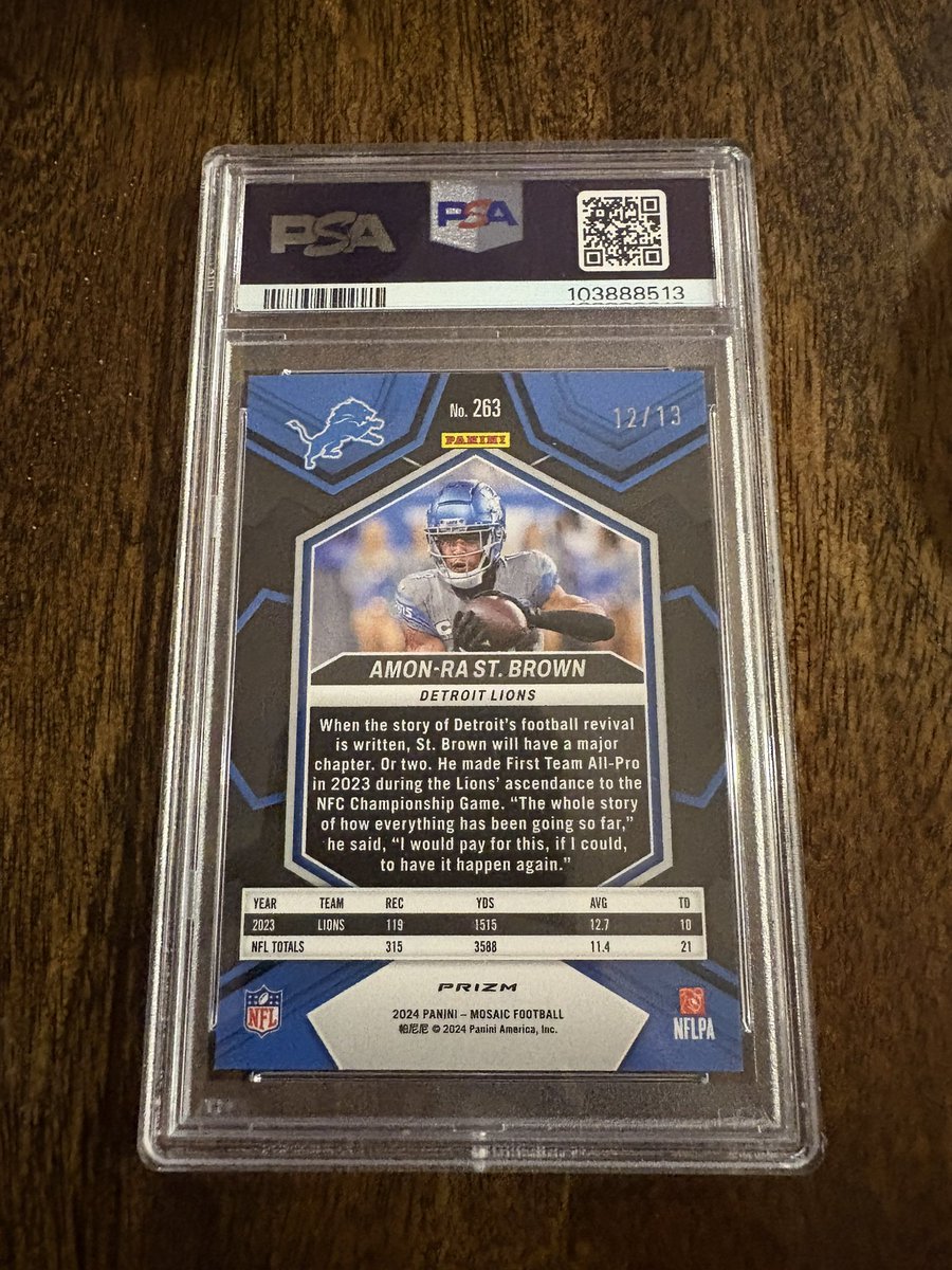 Thank you to all for 3,000 followers!! Special giveaway!  You all are amazing for the hobby!

Anon Ra St. Brown Greene Swirl PSA 9 /13

1.) Follow @ASOPullers
2.) Like &amp; RT
3.) Favorite Player

Drawing May 19th - 6:00 P.M. 

Good luck and thank you!