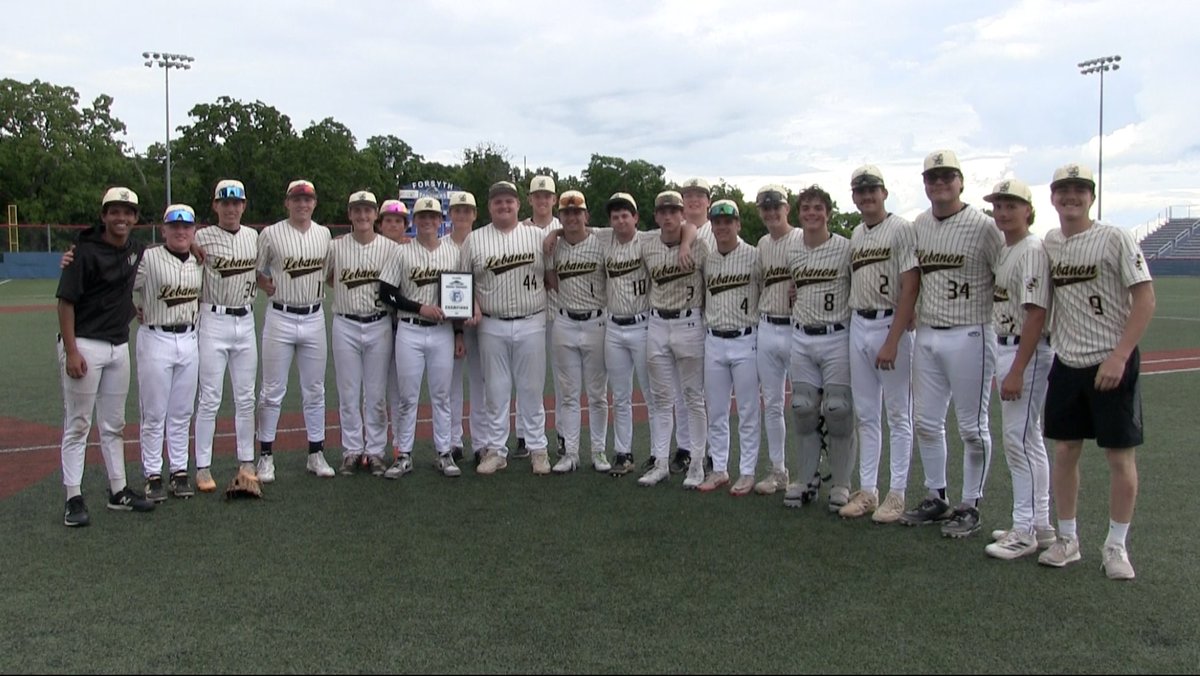 rsorald (@southcenmosport) on Twitter photo Lebanon Yellowjackets baseball team is the 2025 Forsyth Tournament's CHAMPION.
Lebanon 4
Forsyth. 0
Winning Battery:
Winning pitcher - Chance Cromer, CG, shutout
Catcher - Beckett York
Congratulations! <a href="/scoreboardguy/">SCOREBOARD GUY</a> Lebanon Yellowjackets baseball team is the 2025 Forsyth Tournament's CHAMPION.
Lebanon 4
Forsyth. 0
Winning Battery:
Winning pitcher - Chance Cromer, CG, shutout
Catcher - Beckett York
Congratulations! <a href="/scoreboardguy/">SCOREBOARD GUY</a>