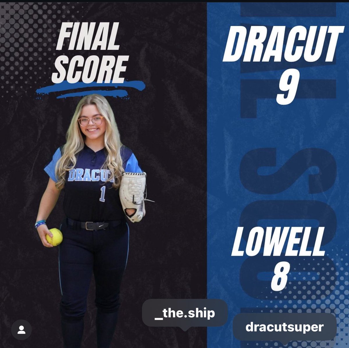 Dracut High School Softball (@dracutsoftball) on Twitter photo Bottom of 7th magic!
L Chenevert walk off double scoring A Pitman who started the 2 out rally with a double.
A Rizzuti 2 hits 2 rbi
M Lussier 2 hits 2 runs 2 rbi
A Daneau 2 hits
βοΈπ₯βοΈπ₯βοΈπ₯
<a href="/dracutmiddies/">Dracut HS Athletics</a> <a href="/DracutSuper/">Steven Stone</a> Bottom of 7th magic!
L Chenevert walk off double scoring A Pitman who started the 2 out rally with a double.
A Rizzuti 2 hits 2 rbi
M Lussier 2 hits 2 runs 2 rbi
A Daneau 2 hits
βοΈπ₯βοΈπ₯βοΈπ₯
<a href="/dracutmiddies/">Dracut HS Athletics</a> <a href="/DracutSuper/">Steven Stone</a>