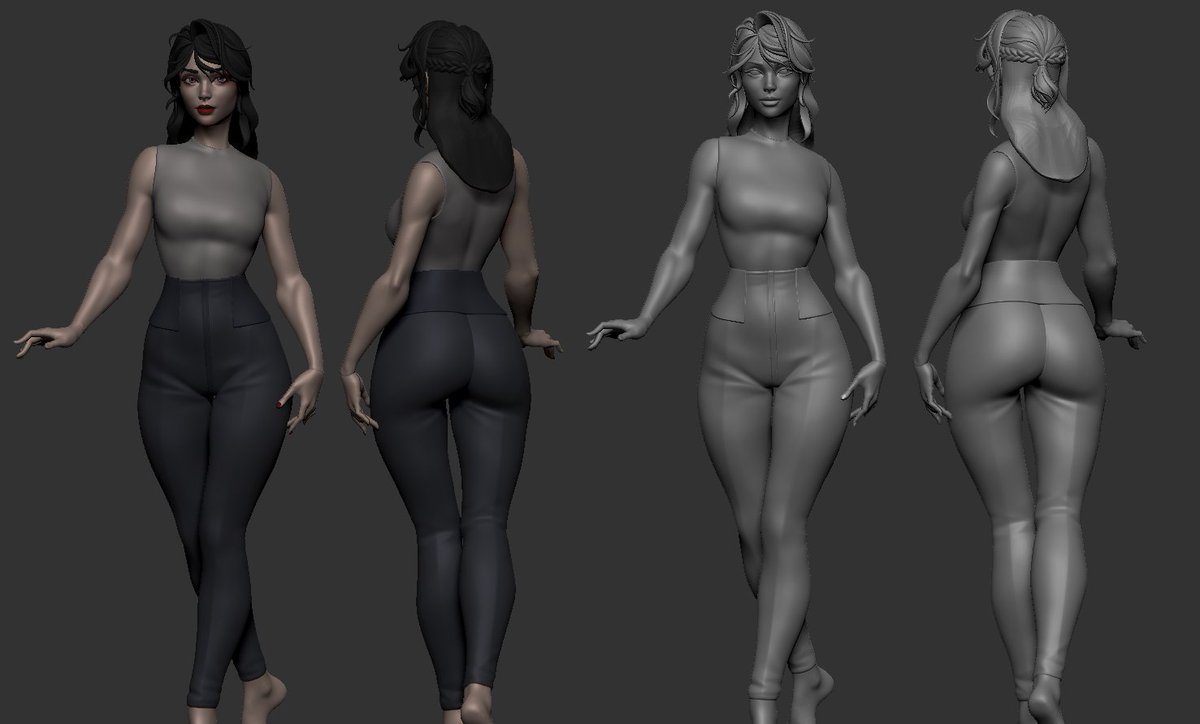 I've started sculpting the pants. Little progress for little work ✨☺️

#zbrush #WIP #3DCG #art