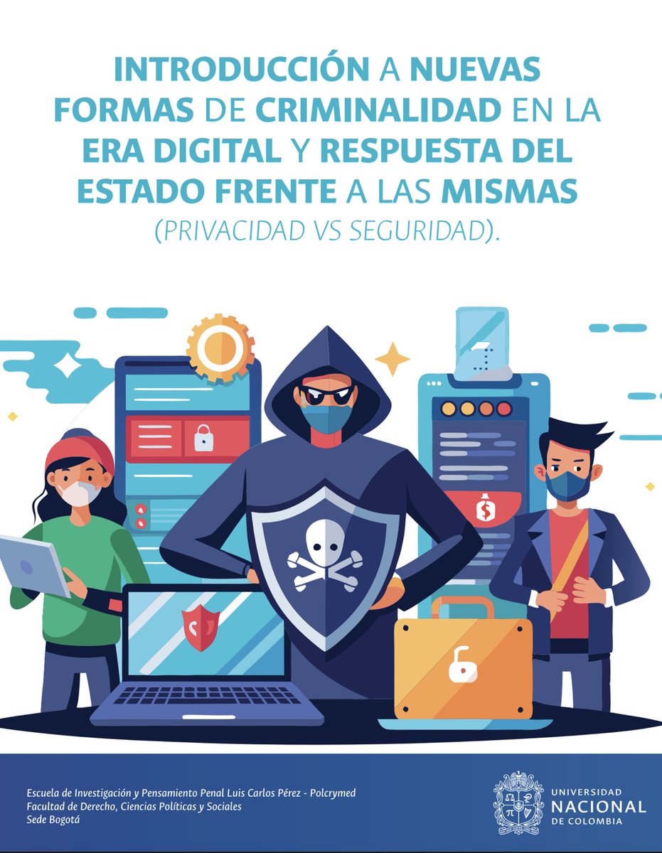 #LecturaRecomendada Compartimos nuestro último Boletín “Introducción a las nuevas formas de criminalidad en la era digital y respuesta del Estado frente a las mismas”. Link: drive.google.com/file/d/1iep0yC…