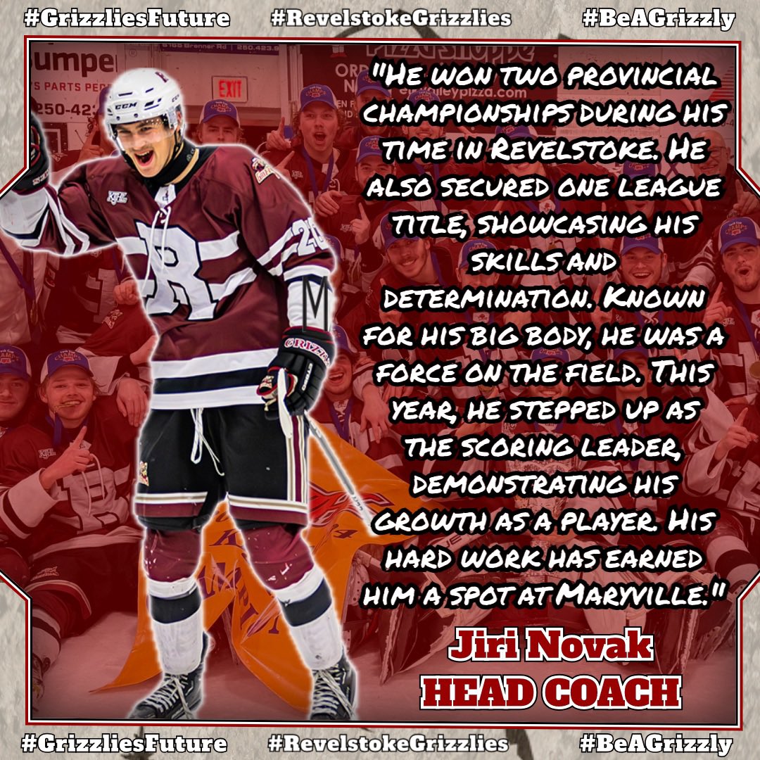 The Rise of Colton: Achievements, Championships, and a Bright Future in Maryville

Thank you for everything and good luck at the Maryville University Colton McLeod.

#RevelstokeGrizzlies #BeAGrizzly #KIJHL #ThankYou20s