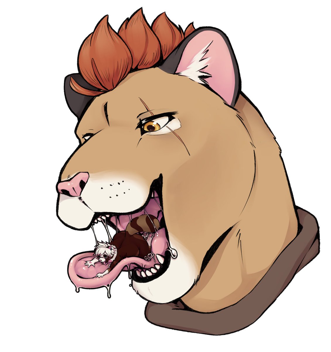 Reminder to always give some love back to your press, as they do for their prey~ 💝

Beautiful art by <a href="/GravitySinning/">SinningWithoutGravity (gravitysinning.bsky.social)</a>