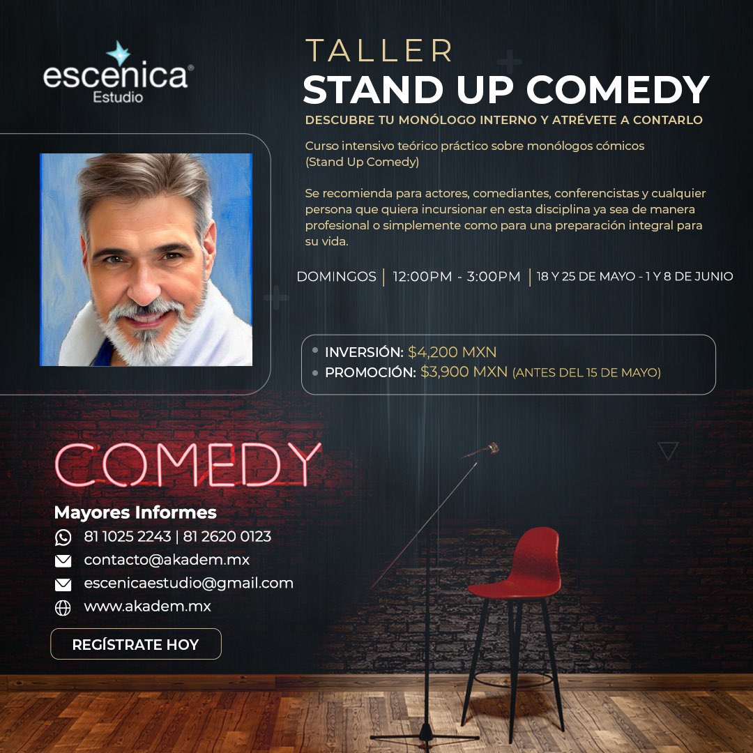 INICIA ESTE PRÓXIMO DOMINGO. No te quedes sin tomar este interesante y divertido curso.