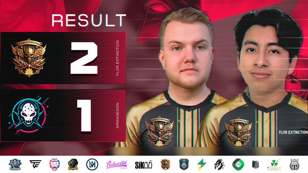 🔴 𝐑𝐄𝐒𝐔𝐋𝐓 - 𝐌𝐀𝐓𝐂𝐇 𝟒
🎯 𝐑𝐎𝐔𝐍𝐃 𝟔 - 𝐆𝐑𝐎𝐔𝐏 𝐀

🔥 WHAT AN INCREDIBLE DUEL!!! 🔥
💥 Everything was extremely close, but in the end FLOR EXTINCTION found the perfect formula 🧪 to secure the VICTORY! 🏆
👏 Congratulations on a well-fought win — truly a match to