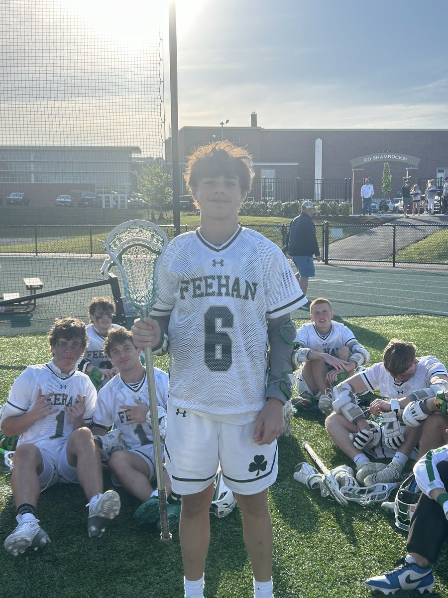 Big win for the boys tonight over a tough Wellesley team. A lot of guys did a lot of things right, but Mikey Ferraro had eight goals in the victory to lead the scoring today and take home the <a href="/AJsArmy10/">AJ's Army</a> stick!