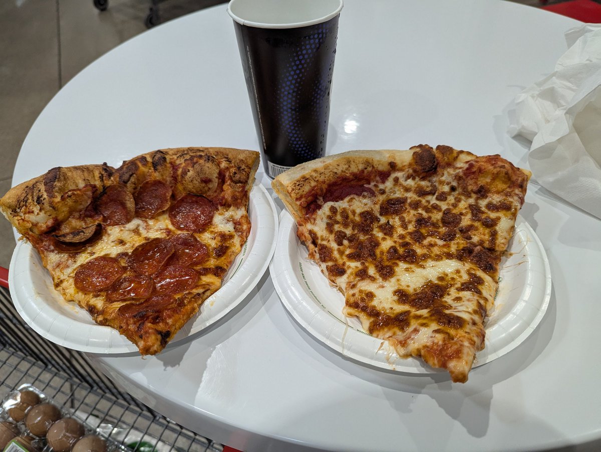 Important pizza update.
Costco pep is 100x better than just cheese.