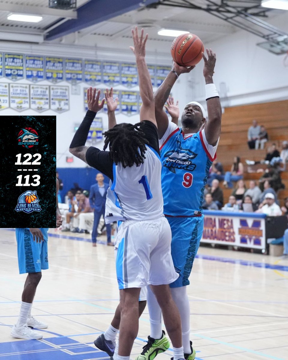 Took home another road win last night!

Remember, we're back in San Diego this Sunday! Get your tickets now!

#SharksBasketball