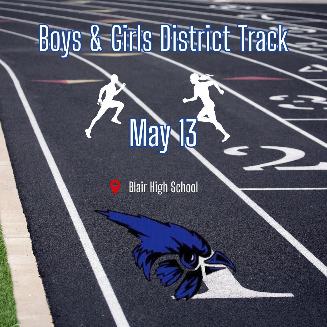 Good luck to our track teams as they compete at districts tomorrow in Blair. #piercebluejays