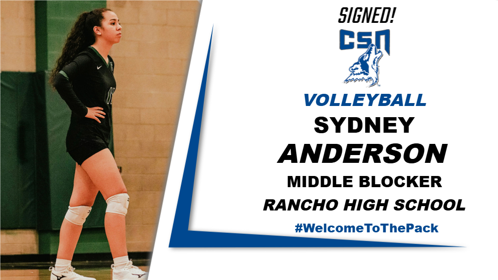 The Coyote Family would like to welcome Sydney Anderson to the PACK‼️ Sydney comes to us from Rancho HS in Las Vegas, NV and adds a dominant defensive presence at the net &amp; strong defensive anchor to Coach K’s incoming recruiting class.
🐺🏐 #CoyoteCommits #YoungYotes