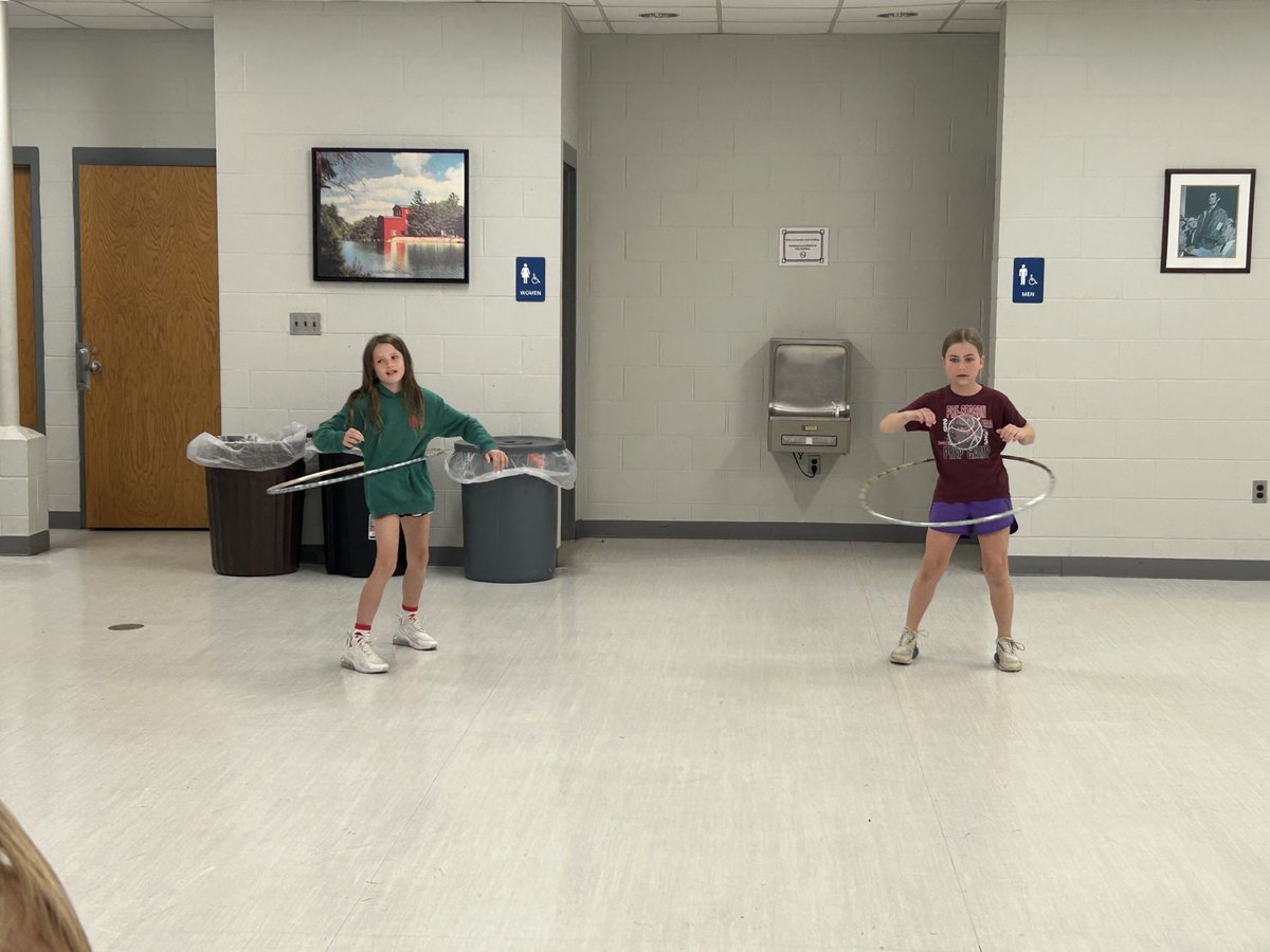 ⚠️ Warning: Extreme hula hooping ahead! 😄

Our third graders took on the hula hoop contest at Fall Creek Public Library with serious style, some wild spins, and a few hoops that had a mind of their own! 🤪

#GoCrickets