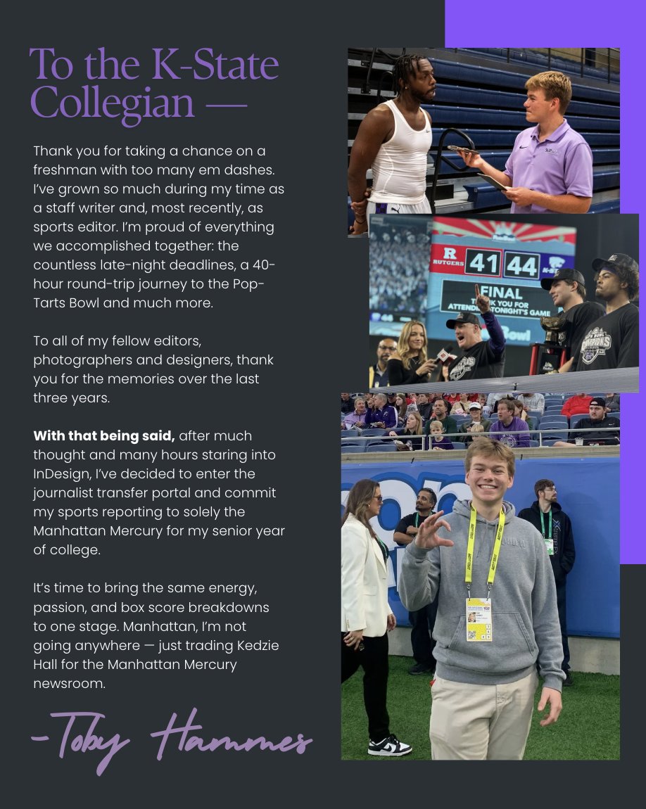 Toby Hammes (@toby_hammes) on Twitter photo This fall, I'm going to take my talents to <a href="/MERCsports/">The Mercury Sports</a>.
I hope you can respect my decision. This fall, I'm going to take my talents to <a href="/MERCsports/">The Mercury Sports</a>.
I hope you can respect my decision.