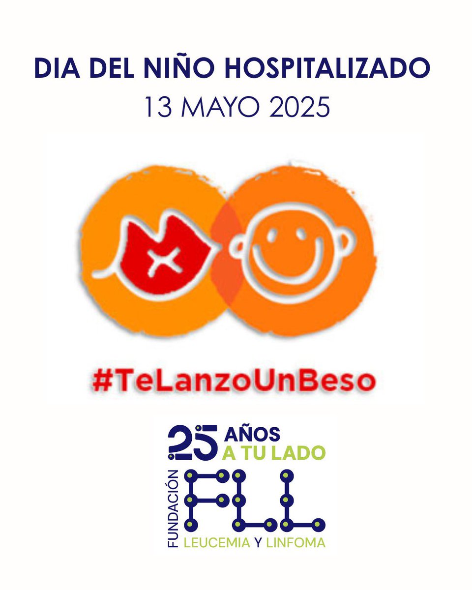 DÍA DEL NIÑO HOSPITALIZADO - 13 MAYO 2025
 
¡Súmate en RRSS, apóyales y ayuda a hacer del día una celebración de alegría y esperanza para todos los niños y niñas hospitalizados.!
 
#DiaNiñoHospitalizado2025