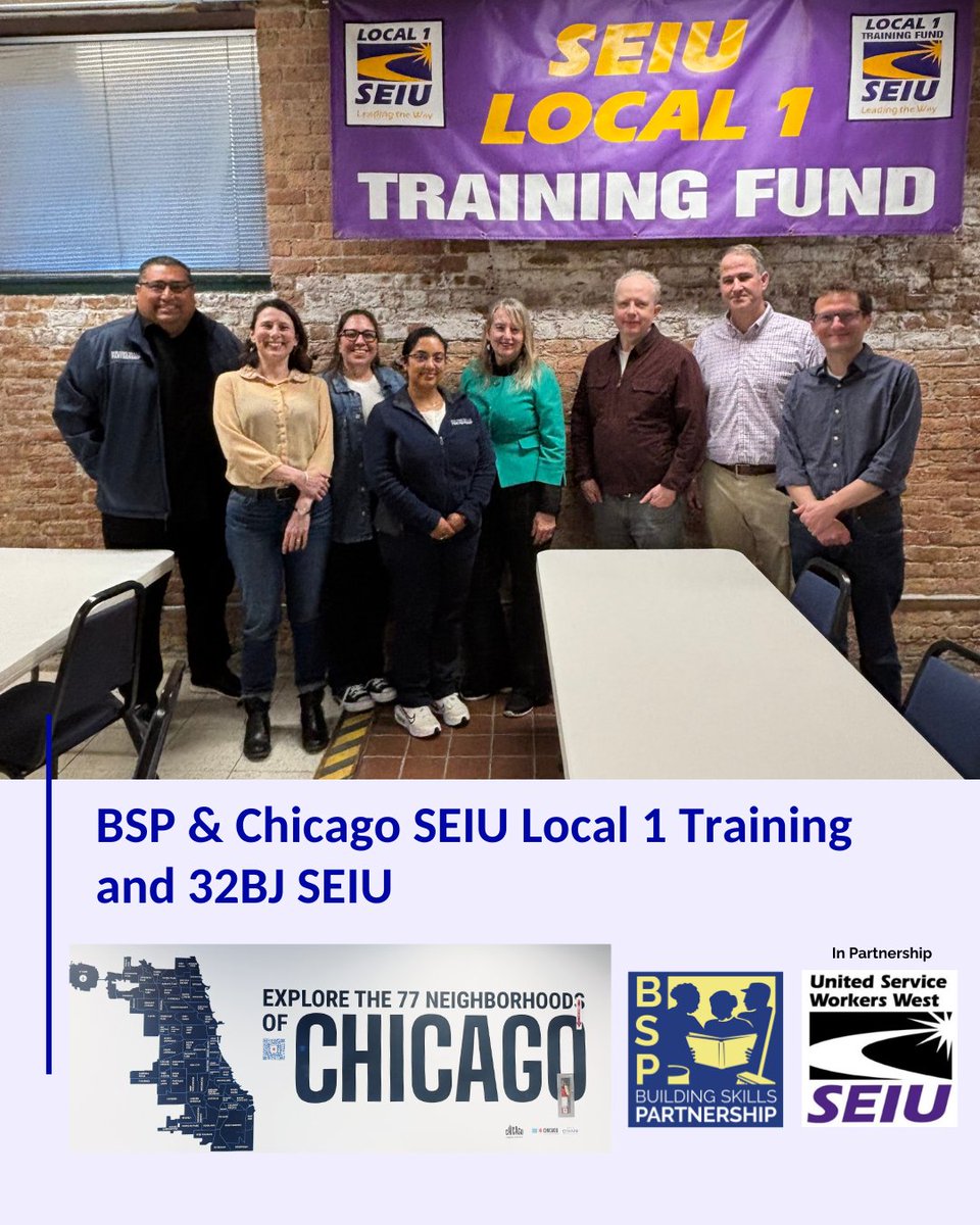 Building_Skills's tweet image. BSP was in Chicago with @SEIULocal1  training and @32BJSEIU  We all come together to share ideas, explore industry trends, and identify opportunities for collaboration. We are proud to strengthen our collective impact through unity and innovation!💛

#nonprofit #bsp_ca #seiu