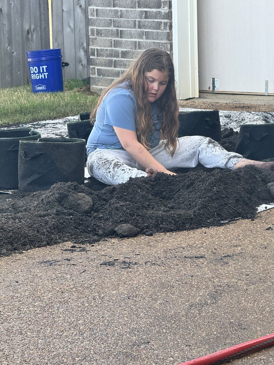 Oh the attitude I’ve gotten for her 30 minutes of “hard” labor. While her dad and I have been working since this morning. Haha 😆 

What did you have to do as a kid that you thought was so bad, but really it wasn’t?