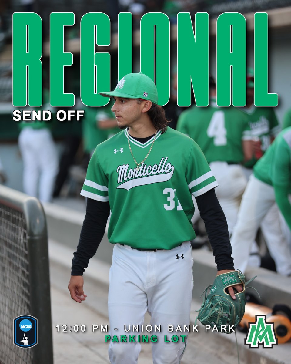 Join us tomorrow as we send off @WeevilsBaseball to the NCAA DII Central Regional! 🚌

The team will leave at noon from the parking lot of Union Bank Park to head for Mankato, MN.

#WeevilNation | #NCAA