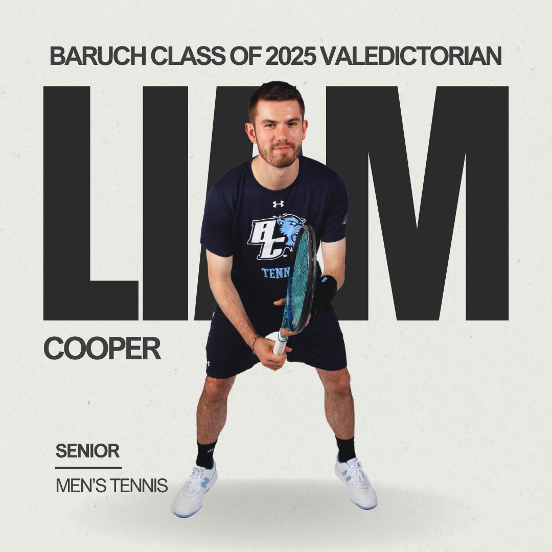Baruch College Athletics (@baruchathletics) on Twitter photo The Athletic Department would like to congratulate men's tennis senior Liam Cooper on being named the 2025 Valedictorian at Baruch College! <a href="/BaruchBearcatAD/">Heather MacCulloch</a> <a href="/CUNYAC/">CUNY Athletic Conference</a> #BaruchTennis #D3Tennis 🎾 The Athletic Department would like to congratulate men's tennis senior Liam Cooper on being named the 2025 Valedictorian at Baruch College! <a href="/BaruchBearcatAD/">Heather MacCulloch</a> <a href="/CUNYAC/">CUNY Athletic Conference</a> #BaruchTennis #D3Tennis 🎾