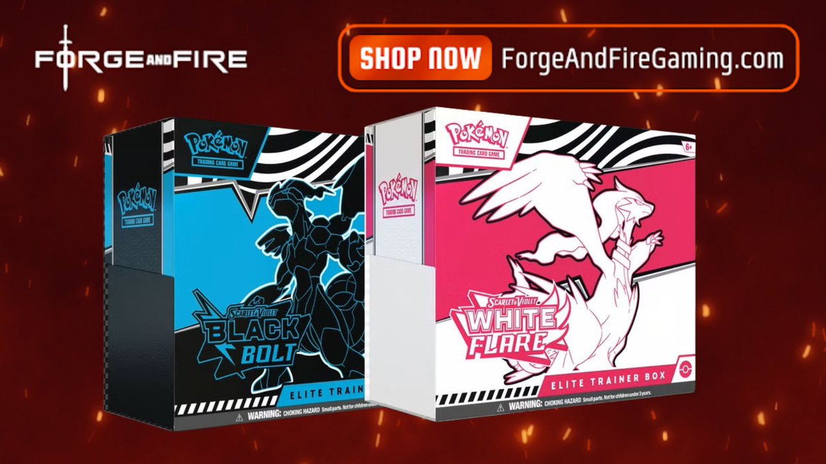 Forge and Fire Gaming (@forgestorestl) on Twitter photo Pokemon TCG Giveaway! 🥳
1 Winner Gets BOTH White Flare & Black Bolt ETBs 🔥
How to Enter:
1. Like this post ❤️
2. Retweet This Post ♻️
3. Follow <a href="/ForgeStoreSTL/">Forge and Fire Gaming</a>
4. Check Out Other Giveaways From These Stores:
<a href="/SafariZoneHQ/">Safari Zone</a>
<a href="/Poke_Holics_/">Poke-Holics</a>
<a href="/SakurasCardShop/">🌸Sakuras Card Shop🌸</a>
<a href="/RipnShip/">RipnShipGaming</a> Pokemon TCG Giveaway! 🥳
1 Winner Gets BOTH White Flare & Black Bolt ETBs 🔥
How to Enter:
1. Like this post ❤️
2. Retweet This Post ♻️
3. Follow <a href="/ForgeStoreSTL/">Forge and Fire Gaming</a>
4. Check Out Other Giveaways From These Stores:
<a href="/SafariZoneHQ/">Safari Zone</a>
<a href="/Poke_Holics_/">Poke-Holics</a>
<a href="/SakurasCardShop/">🌸Sakuras Card Shop🌸</a>
<a href="/RipnShip/">RipnShipGaming</a>