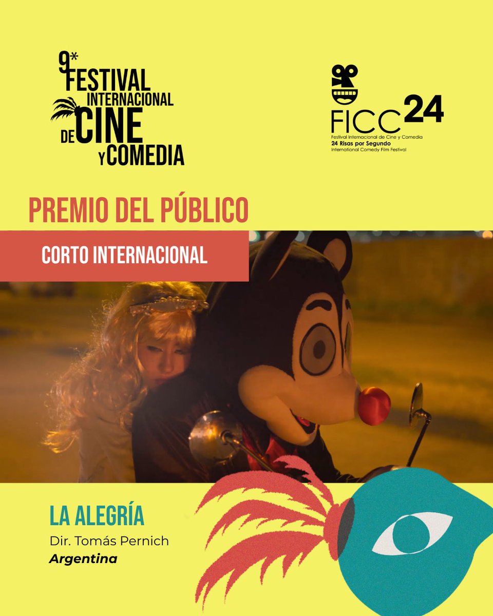 ¡Ya tenemos ganadores del Premio del Público!
🏆 Largometraje Mexicano: No nos moverán — Dir. Pierre Saint-Martin Castellanos
🏆 Cortometraje Mexicano: Bolillo mojado — Dir. Michel Puertas
🏆 Cortometraje Internacional: La Alegría — Dir. Tomás Pernich (Argentina)
¡FELICIDADES!🎬