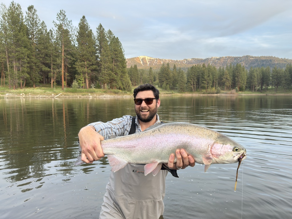 Fly fishing high alpine lakes in central Oregon