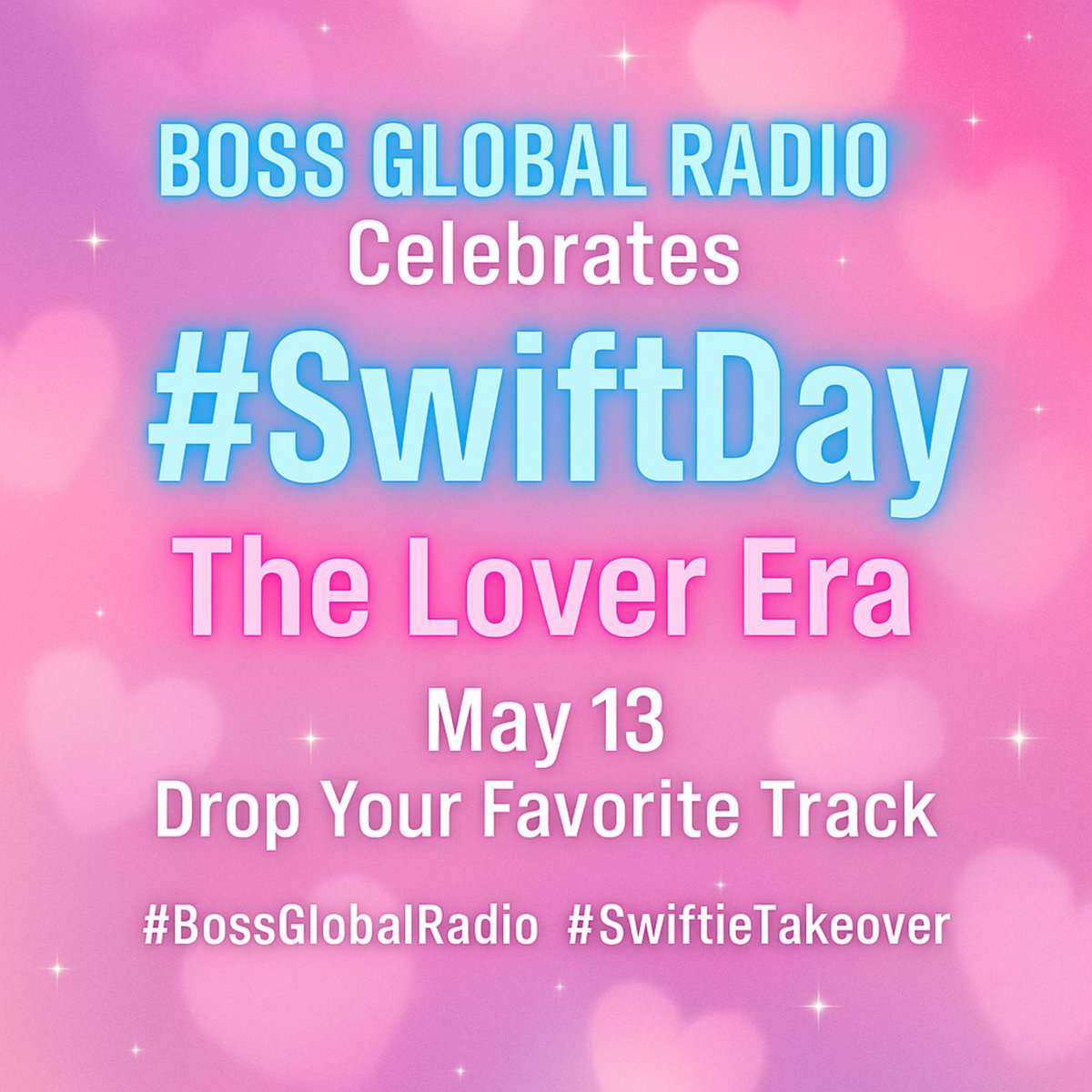 Boss Global Radio (@bossglobalradio) on Twitter photo 💘 We’re stepping into the #Lover era.
Boss Global Radio™ is joining #SwiftDay for the first time—celebrating Taylor, love, and pop perfection.
As we get ready for tomorrow go ahead and...
drop your fave Lover track ⤵️
#BossGlobalRadio #SwiftieTakeover 💙🖤 💘 We’re stepping into the #Lover era.
Boss Global Radio™ is joining #SwiftDay for the first time—celebrating Taylor, love, and pop perfection.
As we get ready for tomorrow go ahead and...
drop your fave Lover track ⤵️
#BossGlobalRadio #SwiftieTakeover 💙🖤