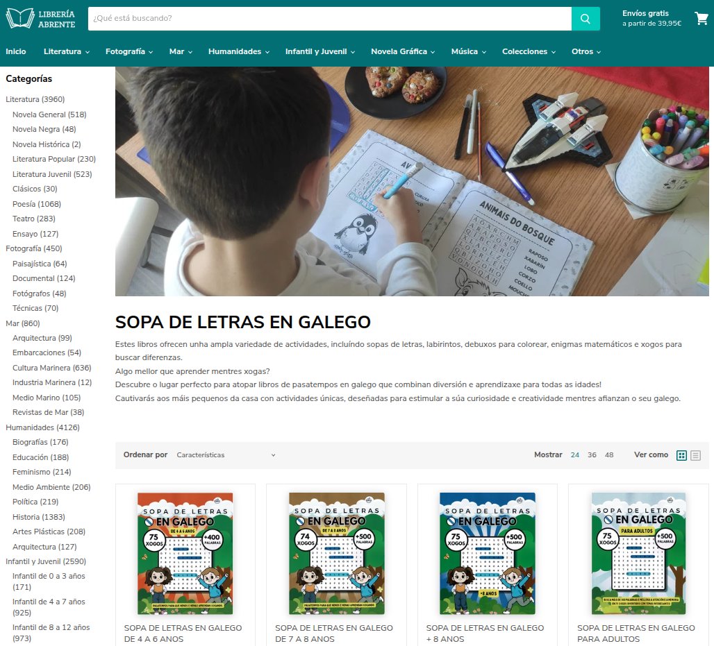 Continuamos coa expansión.
Xa dispoñible na @libreriaabrente e na súa tenda online, con envios 24/48 horas a Peninsula, Baleares e Canarias.
Aquí: libreriaabrente.es/collections/so…

Ou pásate físicamente pola #librería en #Bueu! 👍

#letrasgalegas #galego #morrazo #engalego #17maio