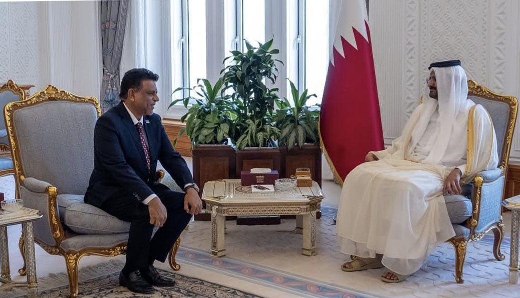 Fiji’s Ambassador to the United Arab Emirates, His Excellency Ambassador Siddiq Faizal Riyad Koya, formally presented his Letters of Credence as Non-Resident Ambassador of Fiji to the State of Qatar to His Highness Sheikh Abdullah bin Hamad Al Thani,Deputy Amir of State of Qatar.
