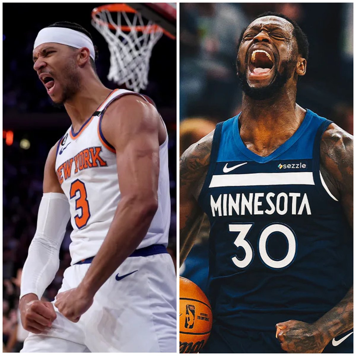 My two favorite NBA plays tonight 👇

➡️Josh Hart o11.5 Points
➡️Julius Randle o19.5 Points

*Lines have moved slightly since posting on Winible this morning, but still playable for less units*

- Hart has seen consistent volume in this series and in all 7 games against Boston