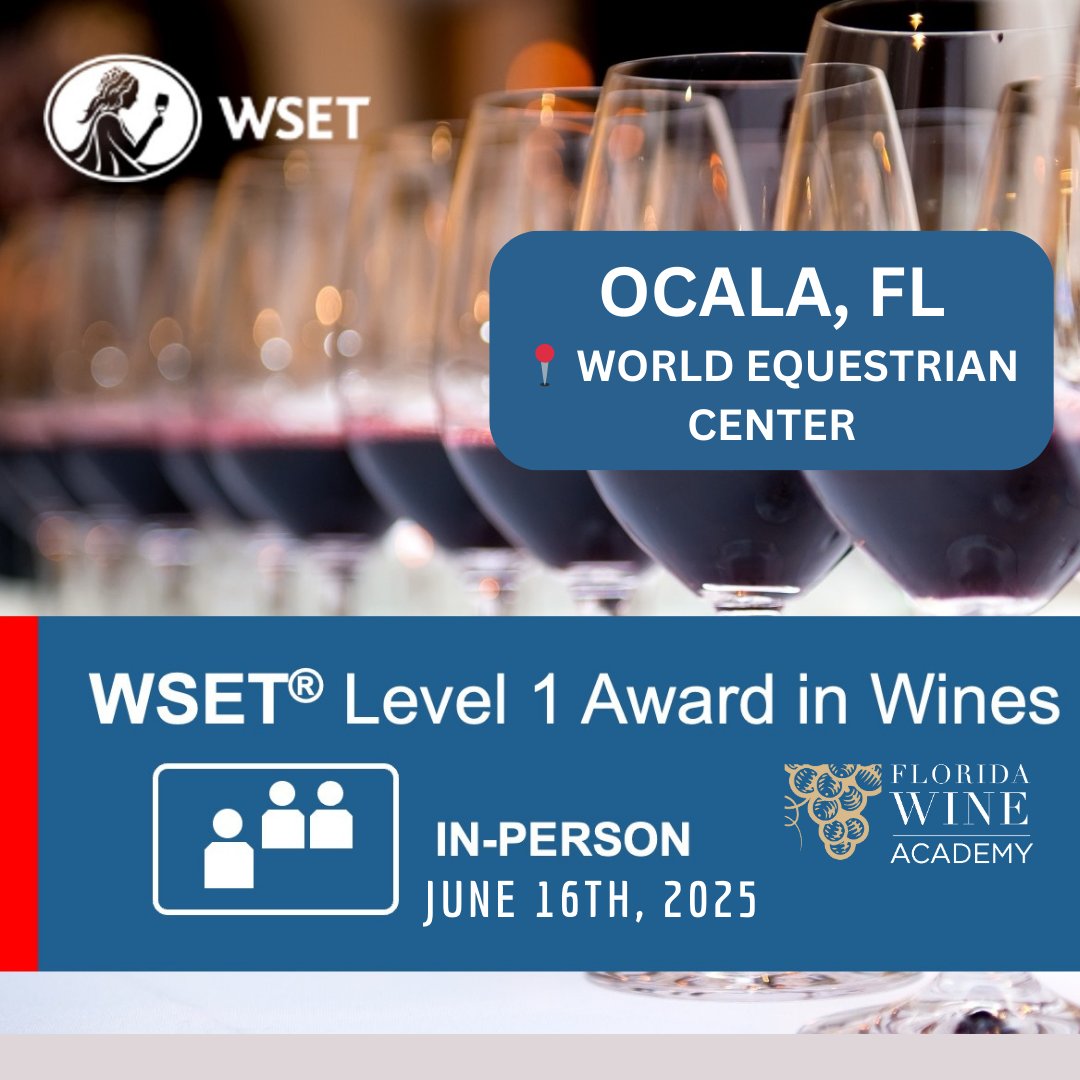 Thank you to everyone who joined us this past weekend for our WSET L1 in Wines courses in Miami and Palm Beach! We had two excellent groups!
Next up:
-Miami – June 7
-Ocala – June 16 (our first-ever course in this location!)
Spots are limited, book here
ow.ly/7Bf950VRt67