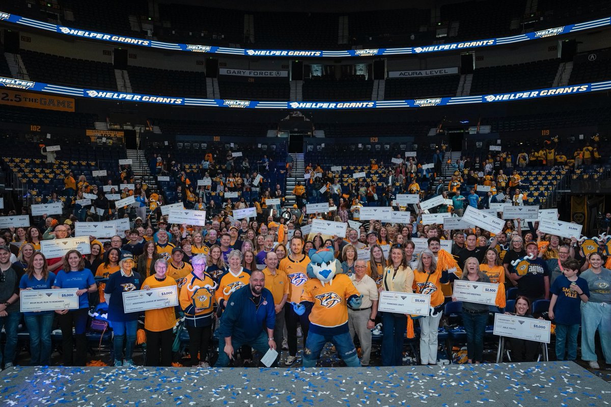 W🤩W! What a day! Today we gave out a total of $850,791 to 190 incredible non-profit organizations in our community as part of our Helper Grants program! This is our largest one-time donation in team history. Thank you, SMASHVILLE, for making this possible! 

More pics coming 🔜