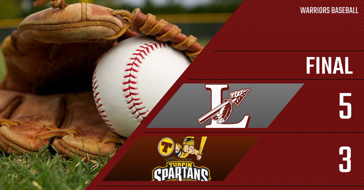 ⚾️ The Warriors score 4 on the top of the 7th to split the series with Turpin. They travel out to Walnut Hills tomorrow!