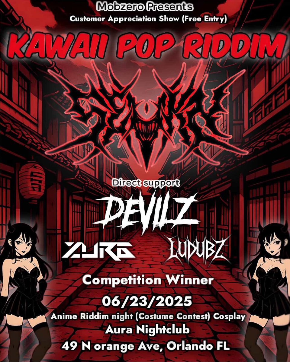 ORLANDOOOOOOO 🗣️

GONNA BE MAKING MY HEADLINE DEBUT JUNE 23rd 👹

CANT WAIT TO PARTY WITH YOU ALL ⛩️
