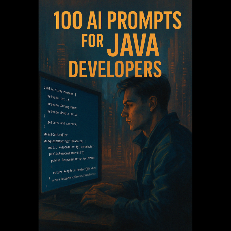 IndieDevDad's tweet image. AI doesn’t replace me. It expands me.
100 real prompts I use in Java → $14.99
👉 indiedevdad.gumroad.com/l/kkxiq

10 AI prompt FREE?
👉indiedevdad.gumroad.com/l/zyvgpi

#JavaDeveloper #AIforDevelopers #PromptEngineering #DevTools #CleanCode #Productivity #CodingInspiration