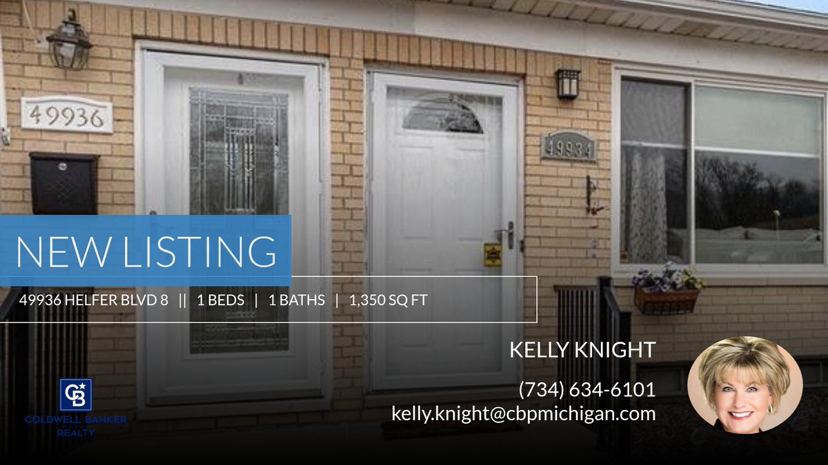 KellyKnightSold's tweet image. 📍 New Listing 📍 Take a look at this fantastic new property that just hit the market located at 49936 Helfer Blvd 8 in Wixom City. Reach out here or at (734) 634-6101 for more information

Kelly Knight homeforsale.at/49936_HELFER_B…