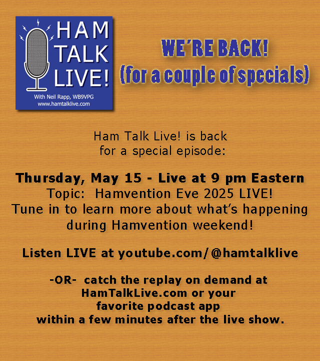 Ham Talk Live! tweet media