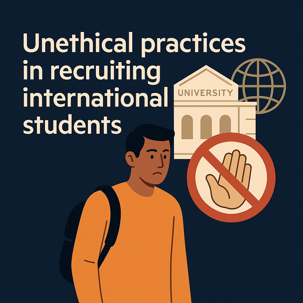 International students are being lured to UK universities by recruiters paid for by universities who are making false promises to students, reports the Financial Times (link to original article in first reply). This is worrying #academicintegrity

A thread.