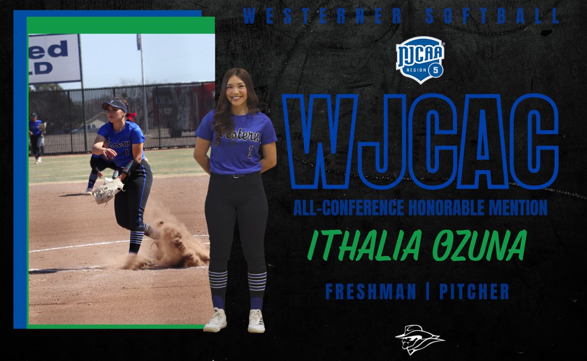 Congratulations to Ithalia Ozuna as she was awarded WJCAC honorable
mention pitcher!🤠