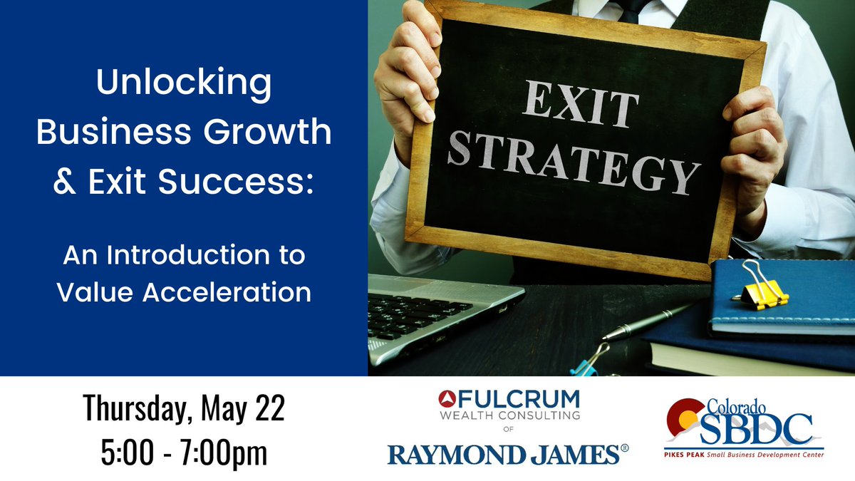🚀 Small Business Owners: Whether your exit is 1 year or 10 years away, the time to start planning is now.

Join us for "Unlocking Business Growth &amp; Exit Success: An Introduction to Value Acceleration" 
🔗 loom.ly/eVdGbqM