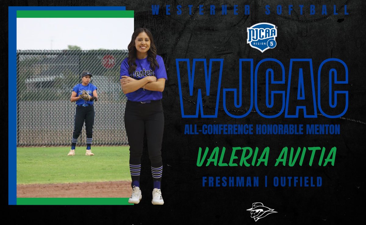 Congratulations to Valeria Avitia as she was awarded WJCAC honorable mention outfielder!🤠