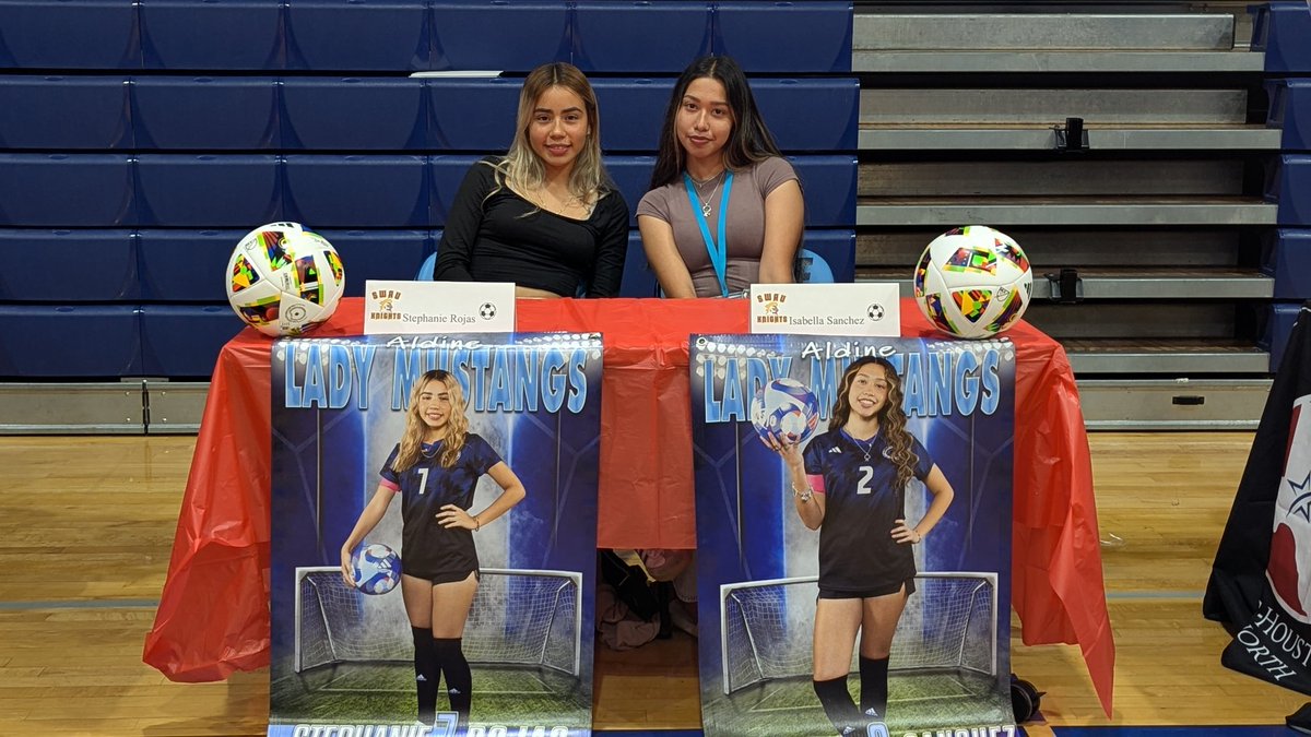 Aldine Ladies Futbol (@ahsladiesfutbol) on Twitter photo Commitment Day 2025. Good Luck as you transition your game to the next level. Stephanie Rojas and Isabella Sanchez. Proud. <a href="/Aldine9_AISD/">Aldine Ninth Grade School</a> <a href="/AldineHPE/">Aldine Health & Physical Education</a> <a href="/AldineHS_AISD/">Aldine Senior High School-Aldine ISD</a> <a href="/aldinesportsmed/">Aldine Sports Medicine</a> Commitment Day 2025. Good Luck as you transition your game to the next level. Stephanie Rojas and Isabella Sanchez. Proud. <a href="/Aldine9_AISD/">Aldine Ninth Grade School</a> <a href="/AldineHPE/">Aldine Health & Physical Education</a> <a href="/AldineHS_AISD/">Aldine Senior High School-Aldine ISD</a> <a href="/aldinesportsmed/">Aldine Sports Medicine</a>