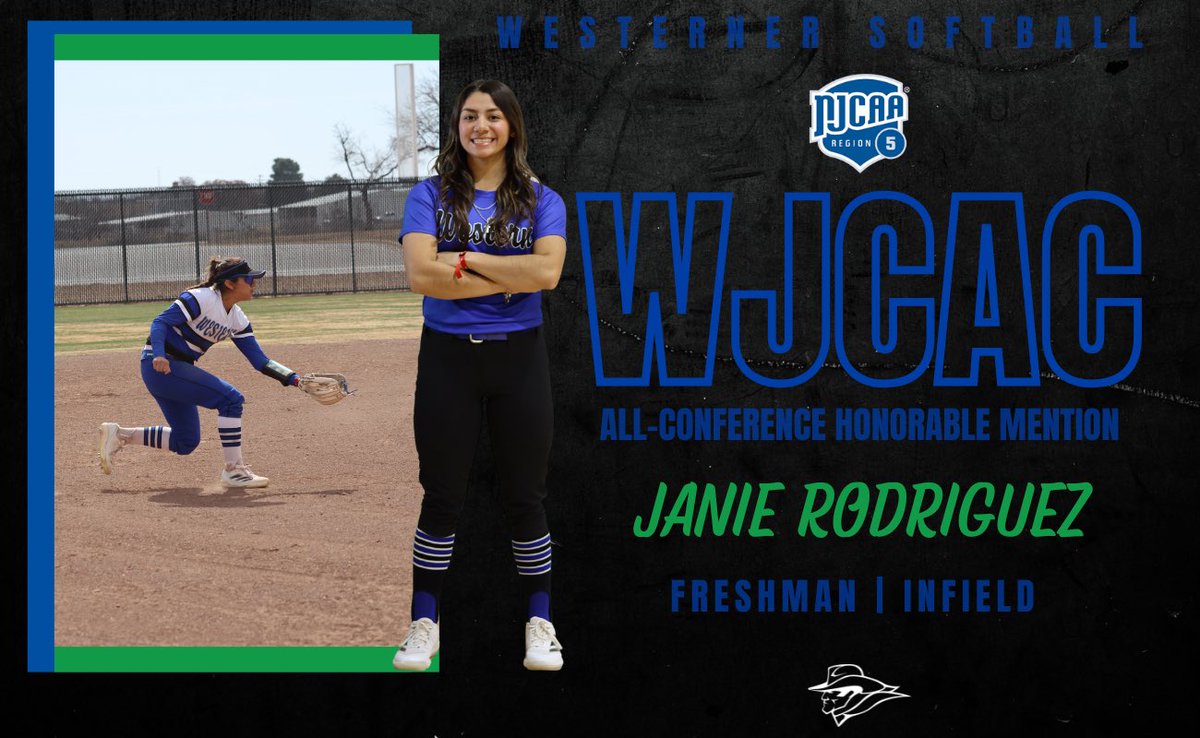 Congratulations to Janie Rodriguez as she was awarded WJCAC honorable mention infielder!🤠
